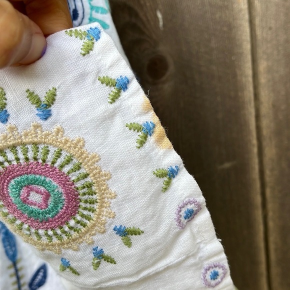 Johnny Was Oriel Cropped Linen Kimono - Picture 14 of 16